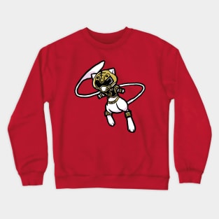 White Ranger Cat Crewneck Sweatshirt